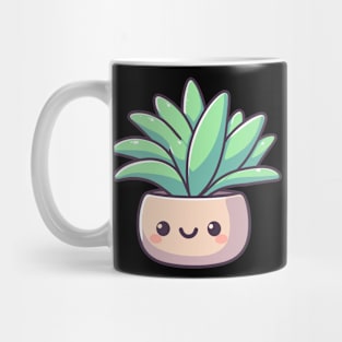 Cute Succulent in a Pot | Kawaii Cute Plant Art for Plant Lovers | Kawaii Style Mug